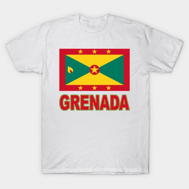 The Pride of Grenada - National Flag Design T-Shirt by Naves